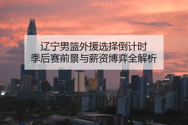 辽宁男篮外援选择倒计时 季后赛前景与薪资博弈全解析